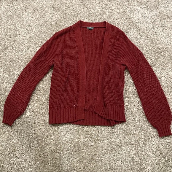 3 FOR $25 Red Cardigan Sweater - Picture 1 of 2